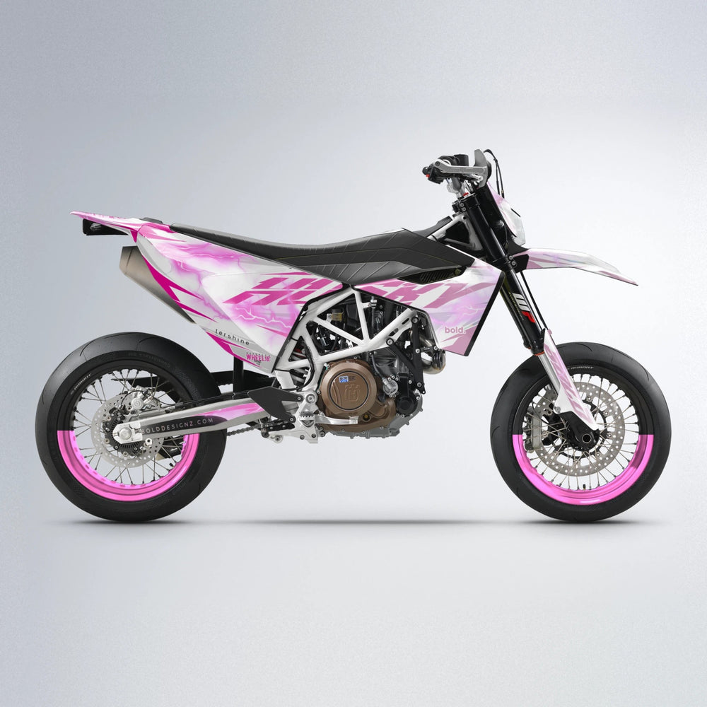 EKKE V2 Husqvarna 701 supermoto graphics kit in Flamingo