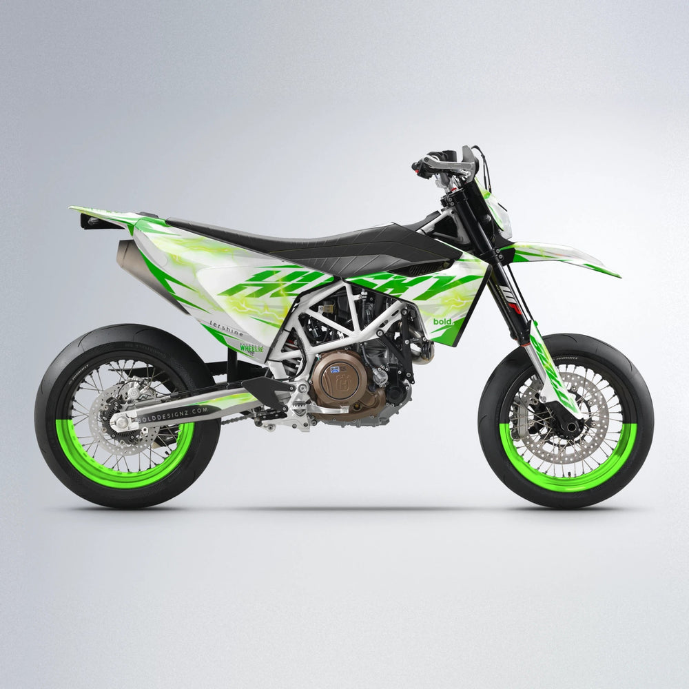 EKKE V2 Husqvarna 701 supermoto graphics kit in Green