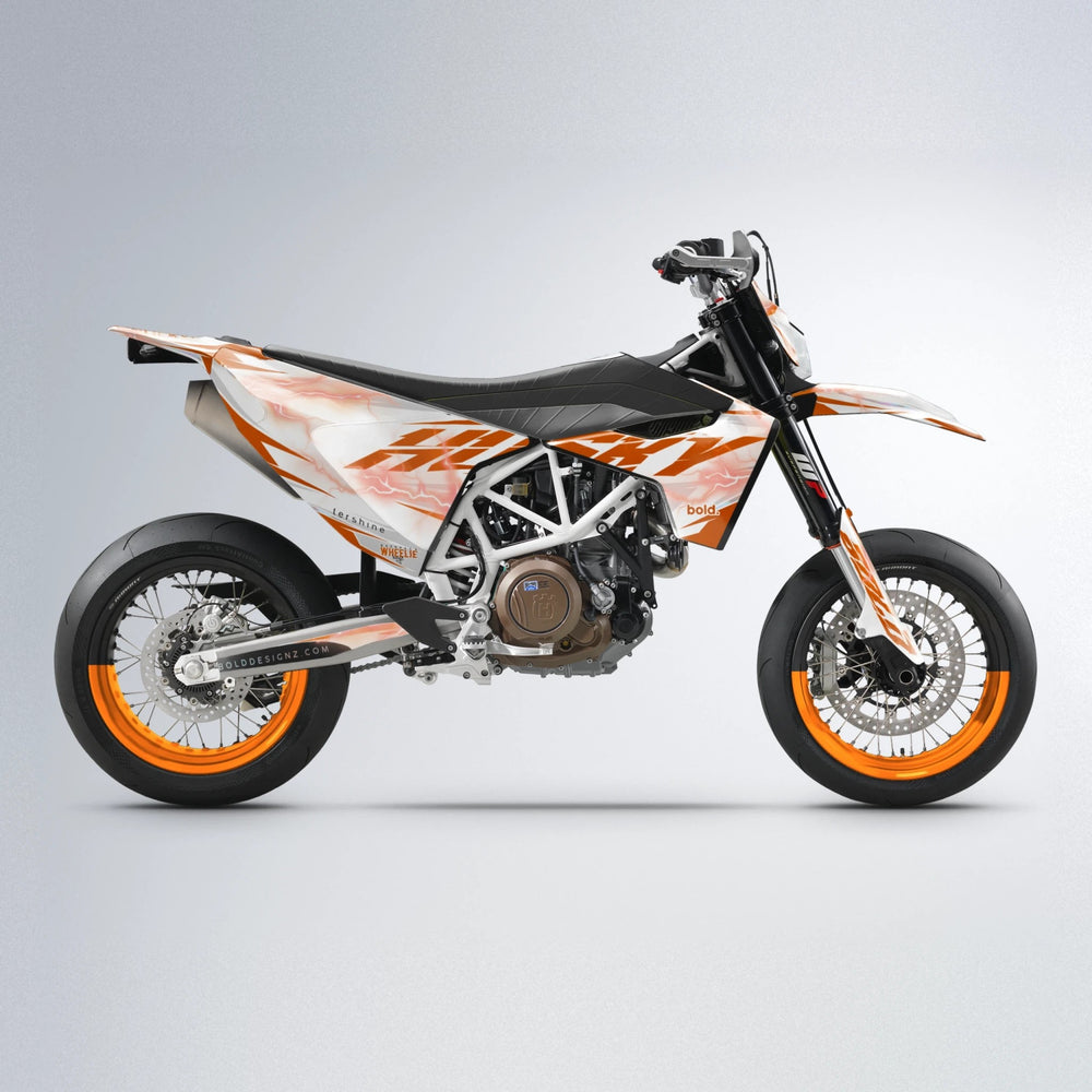 EKKE V2 Husqvarna 701 supermoto graphics kit in Orange
