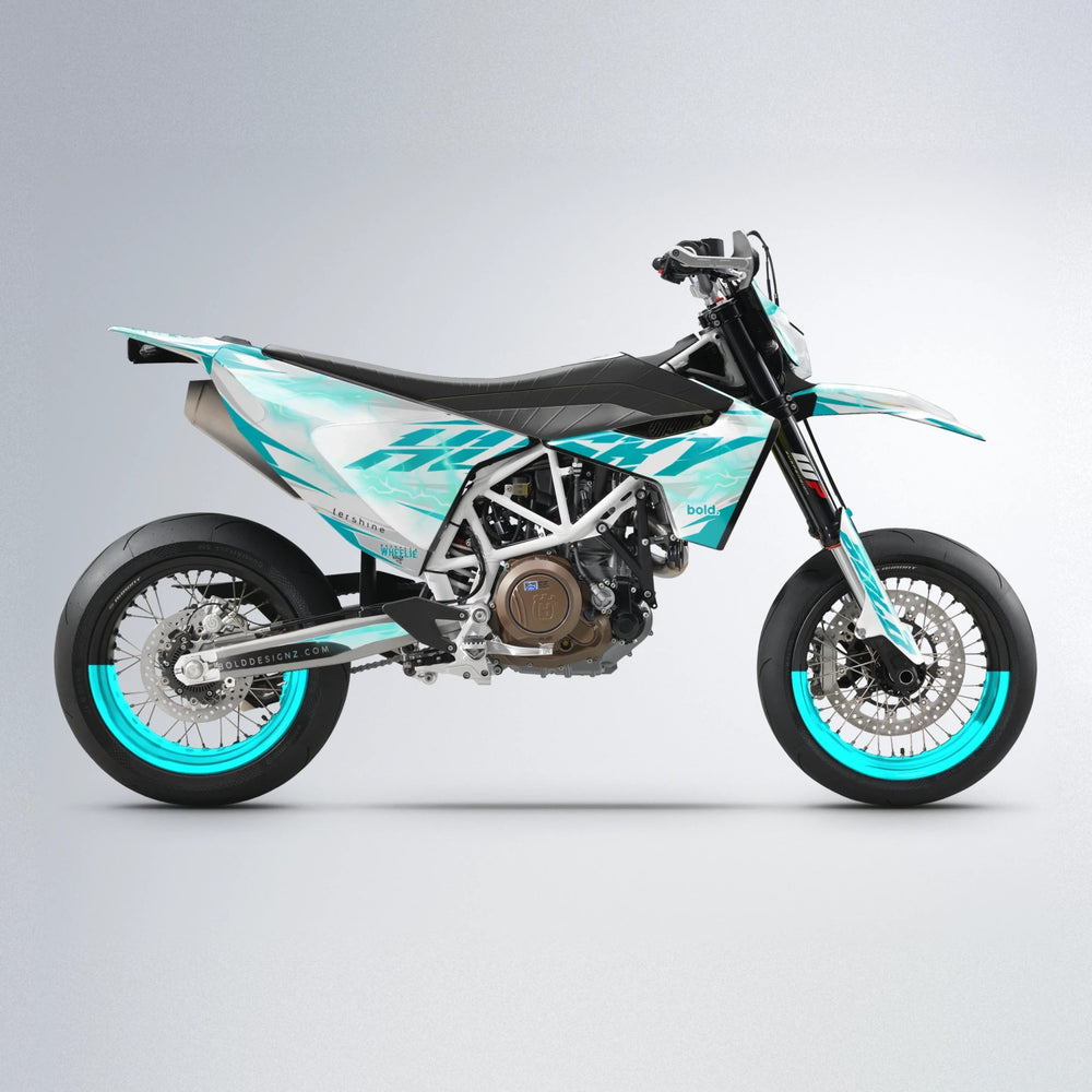 EKKE V2 Husqvarna 701 supermoto graphics kit in Teal
