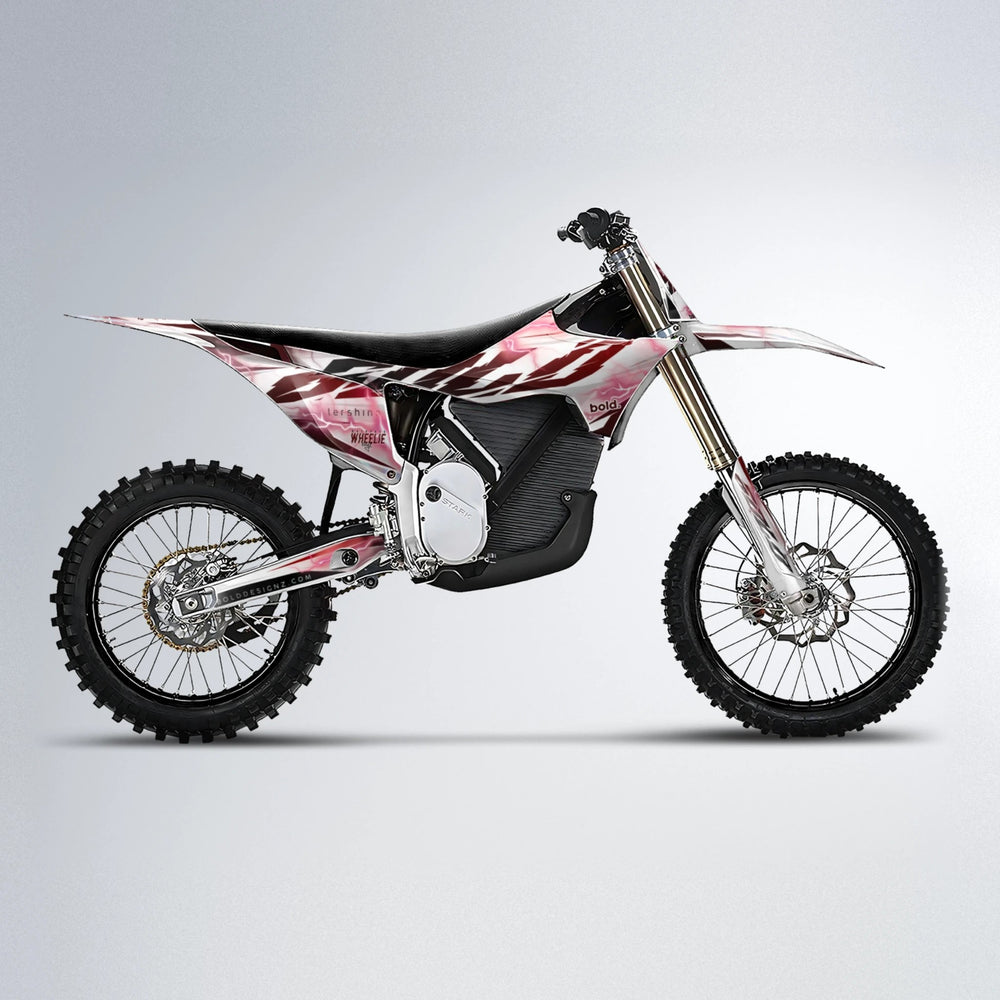 EKKE V2 Stark Varg MX motocross graphics kit in Black & Red