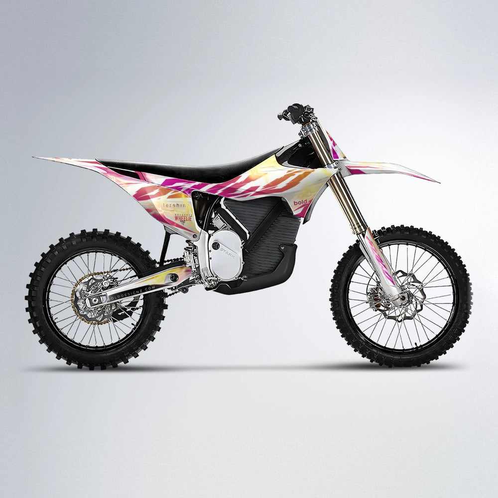 EKKE V2 Stark Varg MX motocross graphics kit in Pink & Yellow