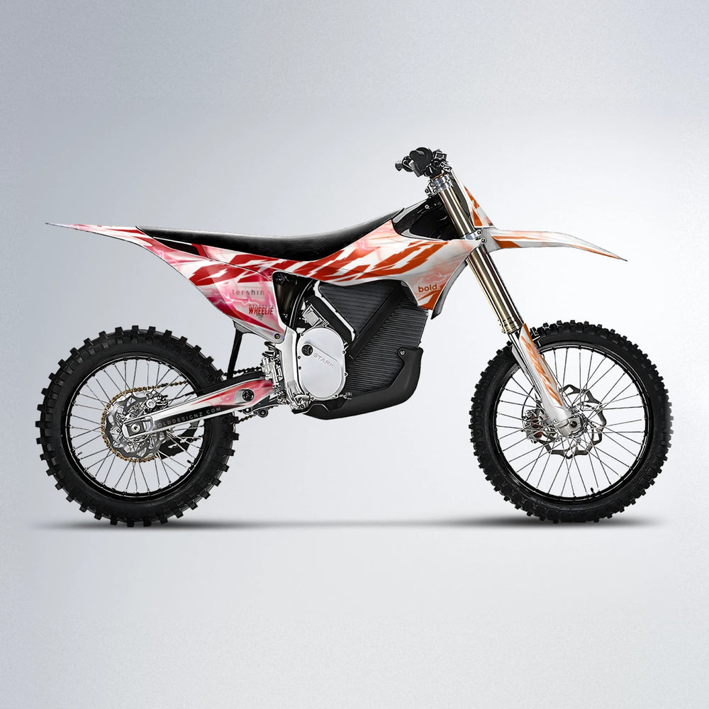 EKKE V2 Stark Varg MX motocross graphics kit in Red & Orange