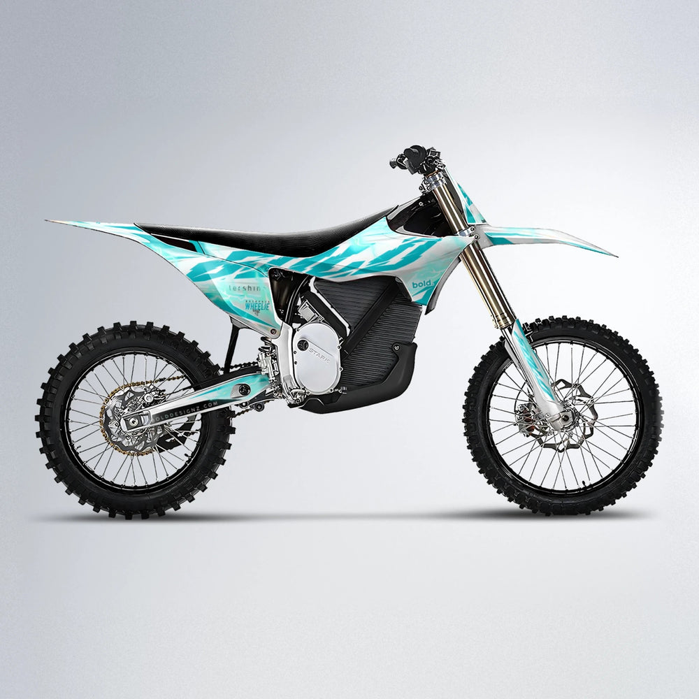 EKKE V2 Stark Varg MX motocross graphics kit in Teal