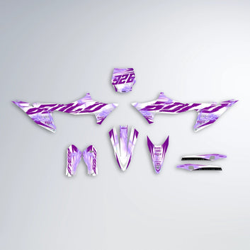 EKKE V2 Stark Varg SM graphics kit parts layout in Pink