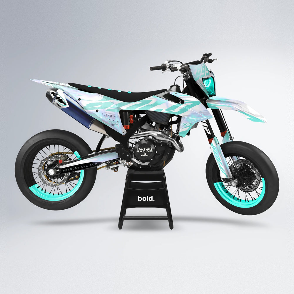 EKKE V2 supermoto graphics kit in Mint