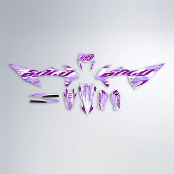 EKKE V2 graphics kit parts layout in Pink