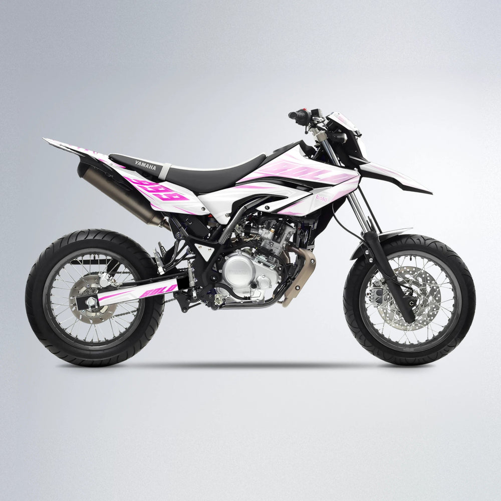 EKKE Yamaha WR 125X supermoto graphics kit in Flamingo