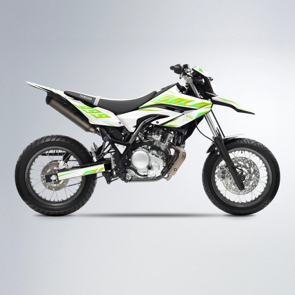 EKKE Yamaha WR 125X supermoto graphics kit in Green