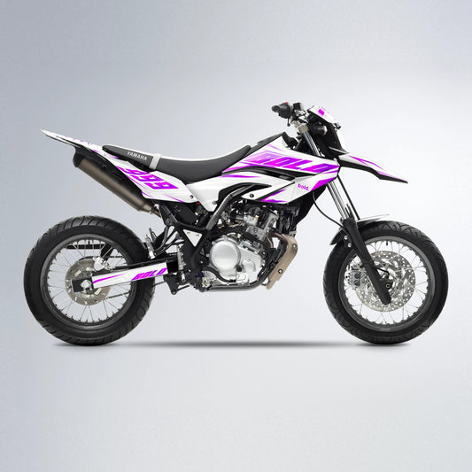 EKKE Yamaha WR 125X supermoto graphics kit in Pink
