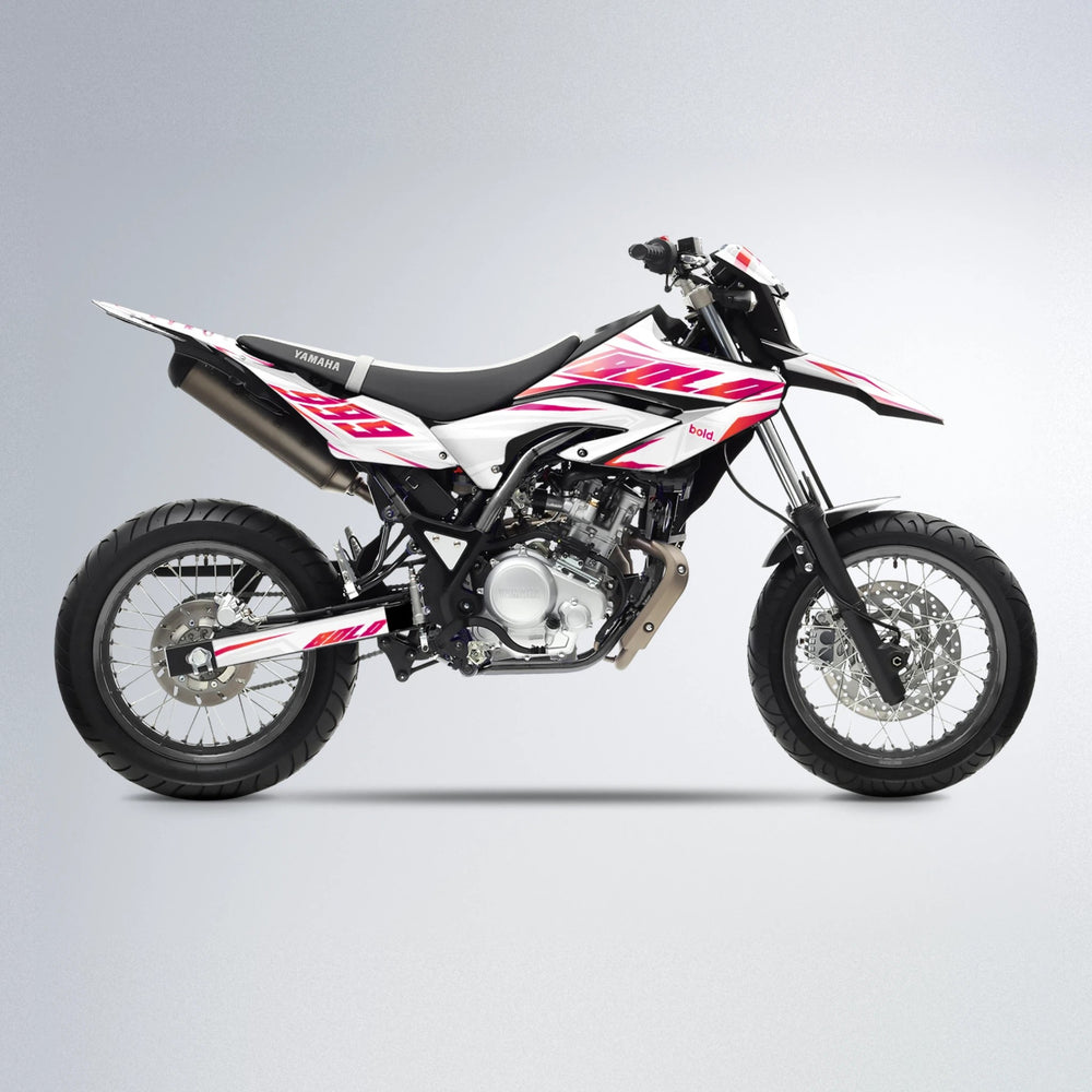 EKKE Yamaha WR 125X supermoto graphics kit in Red