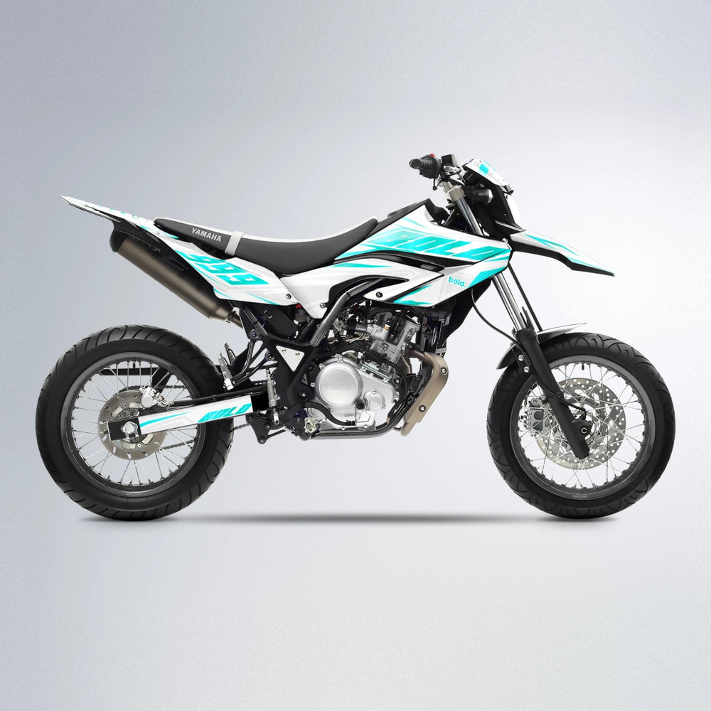 EKKE Yamaha WR 125X supermoto graphics kit in Teal