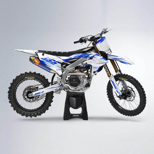 EKKE Yamaha YZF MX motocross graphics kit in Blue