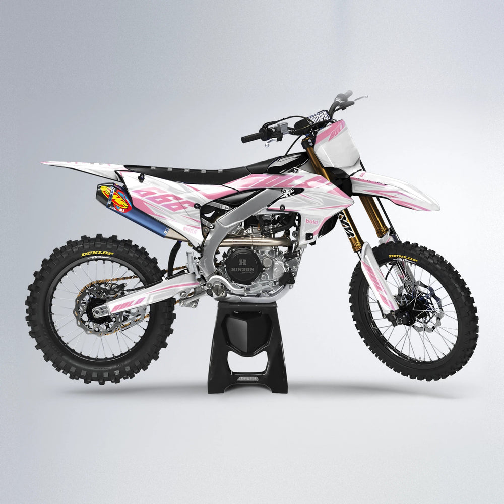 EKKE Yamaha YZF MX motocross graphics kit in Sakura Pink