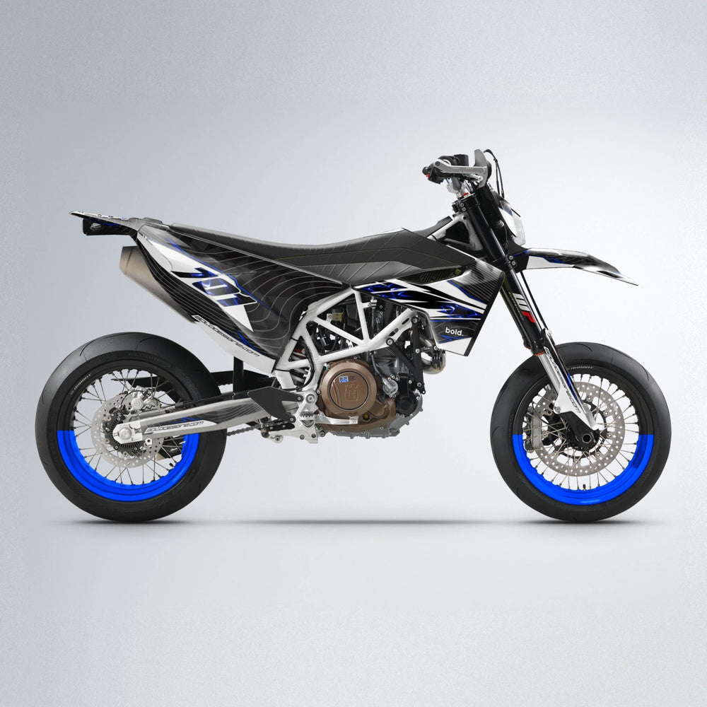 ELECTRA Husqvarna 701 supermoto graphics kit in Blue