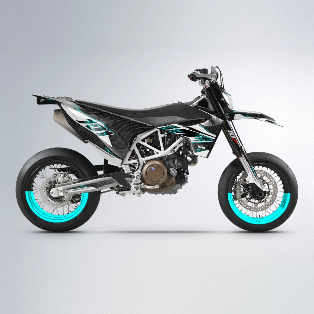 ELECTRA Husqvarna 701 supermoto graphics kit in Custom Colour
