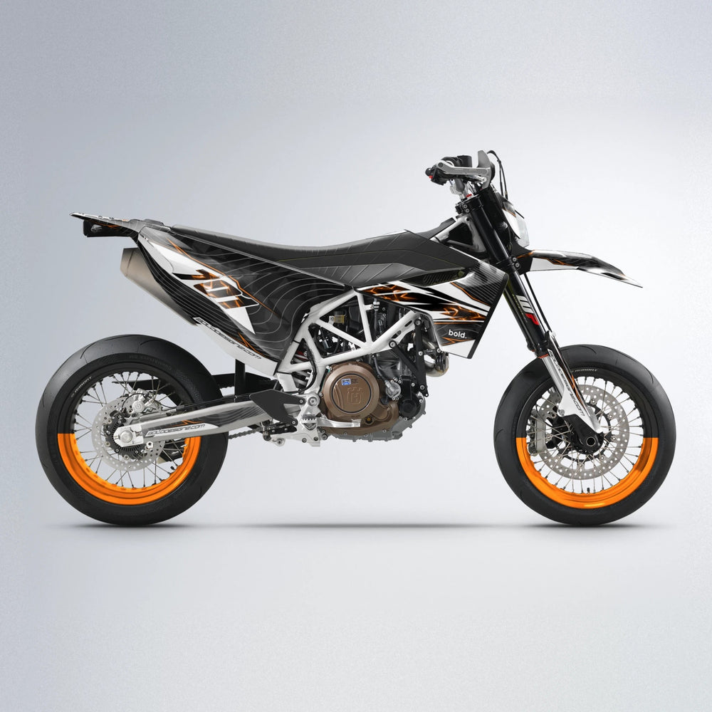ELECTRA Husqvarna 701 supermoto graphics kit in Orange