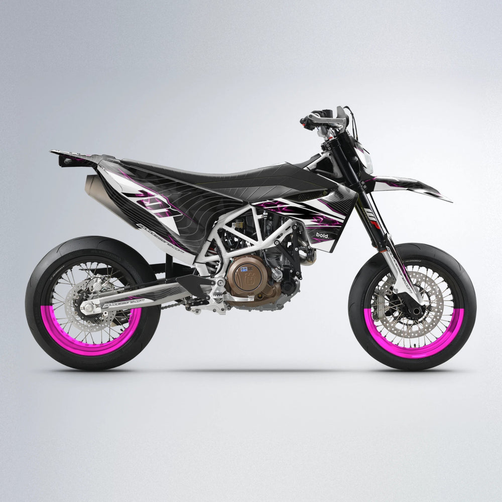 ELECTRA Husqvarna 701 supermoto graphics kit in Pink