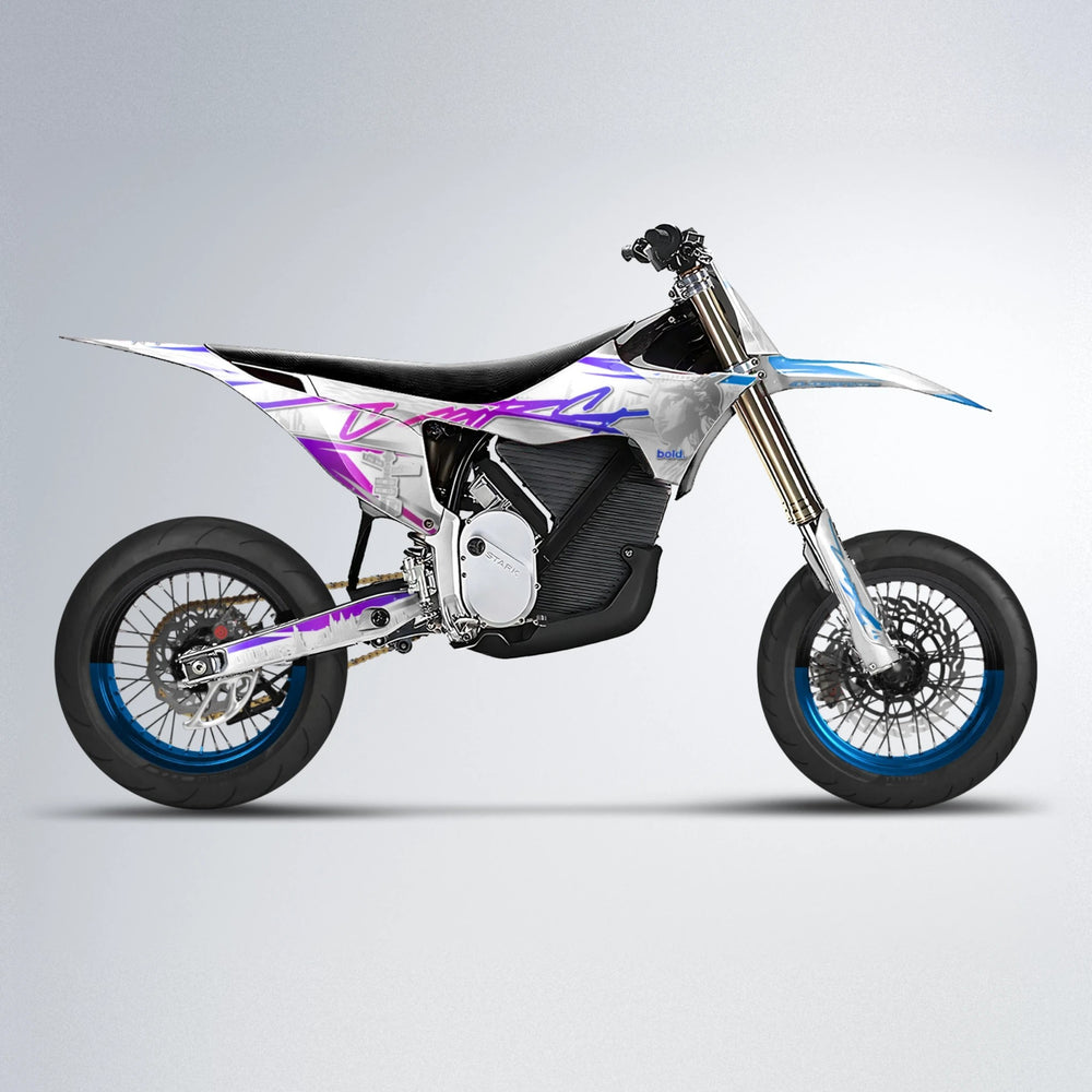 EMPIRE Stark Varg SM supermoto graphics kit in Blue Purple Fade