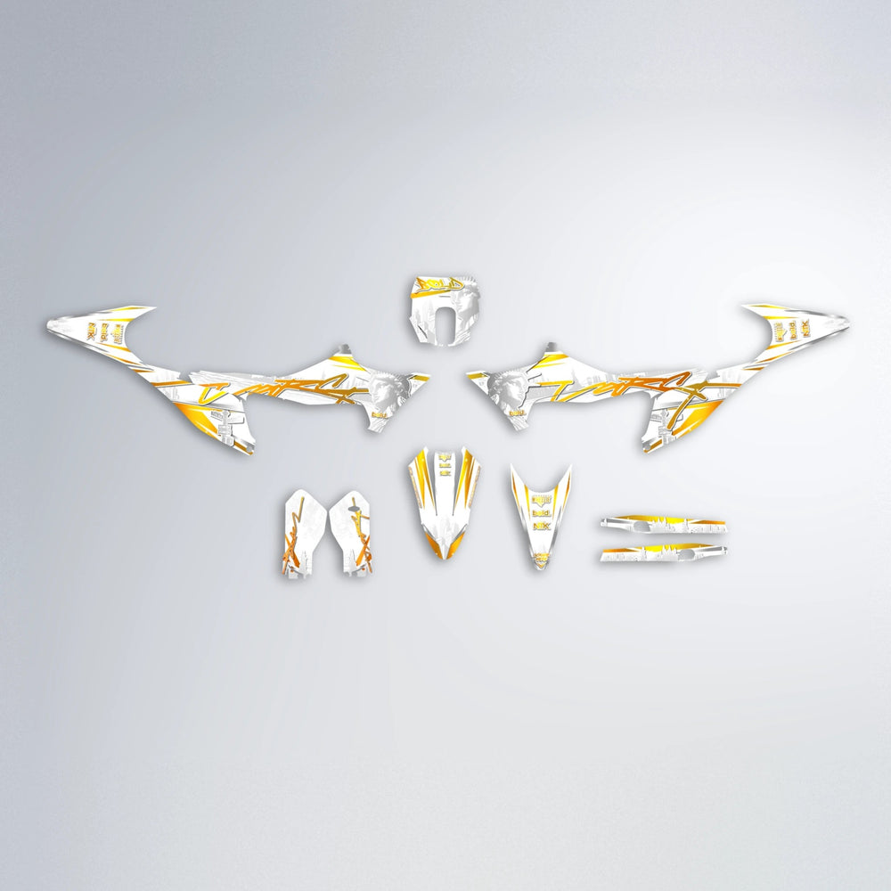 EMPIRE Stark Varg SM graphics kit parts layout in Orange & Yellow