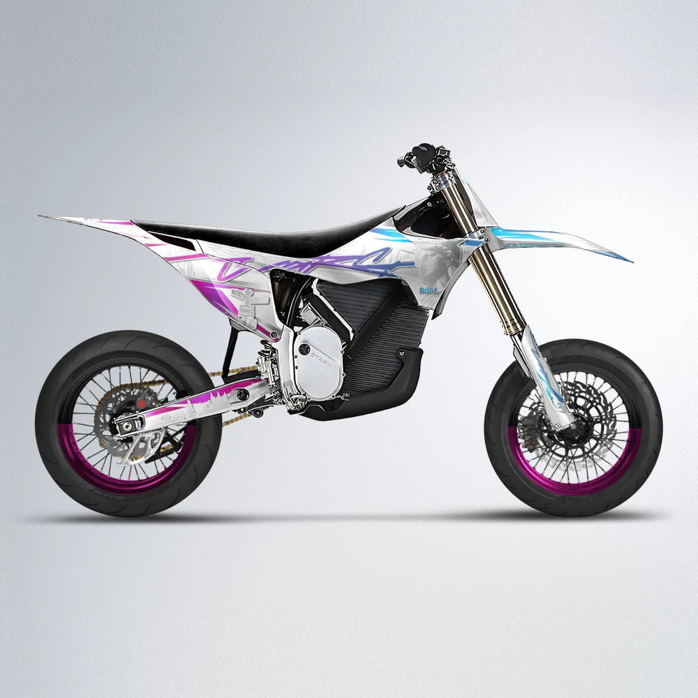 EMPIRE Stark Varg SM supermoto graphics kit in Pink & Light Blue