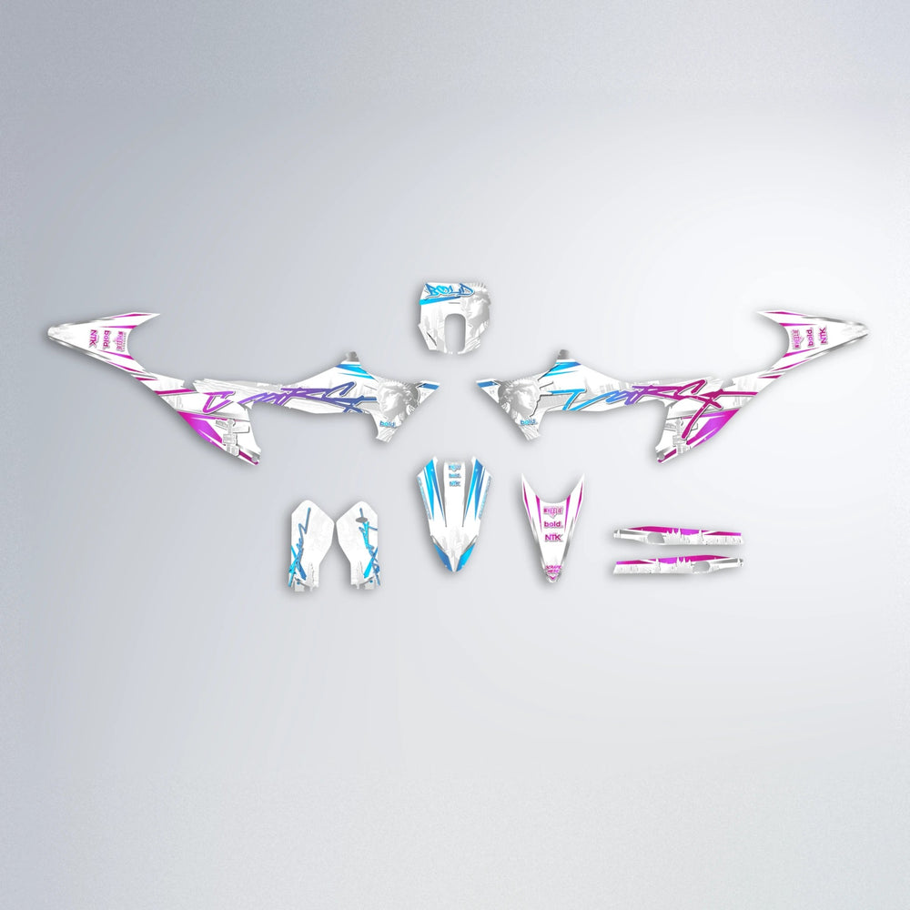EMPIRE Stark Varg SM graphics kit parts layout in Pink & Light Blue