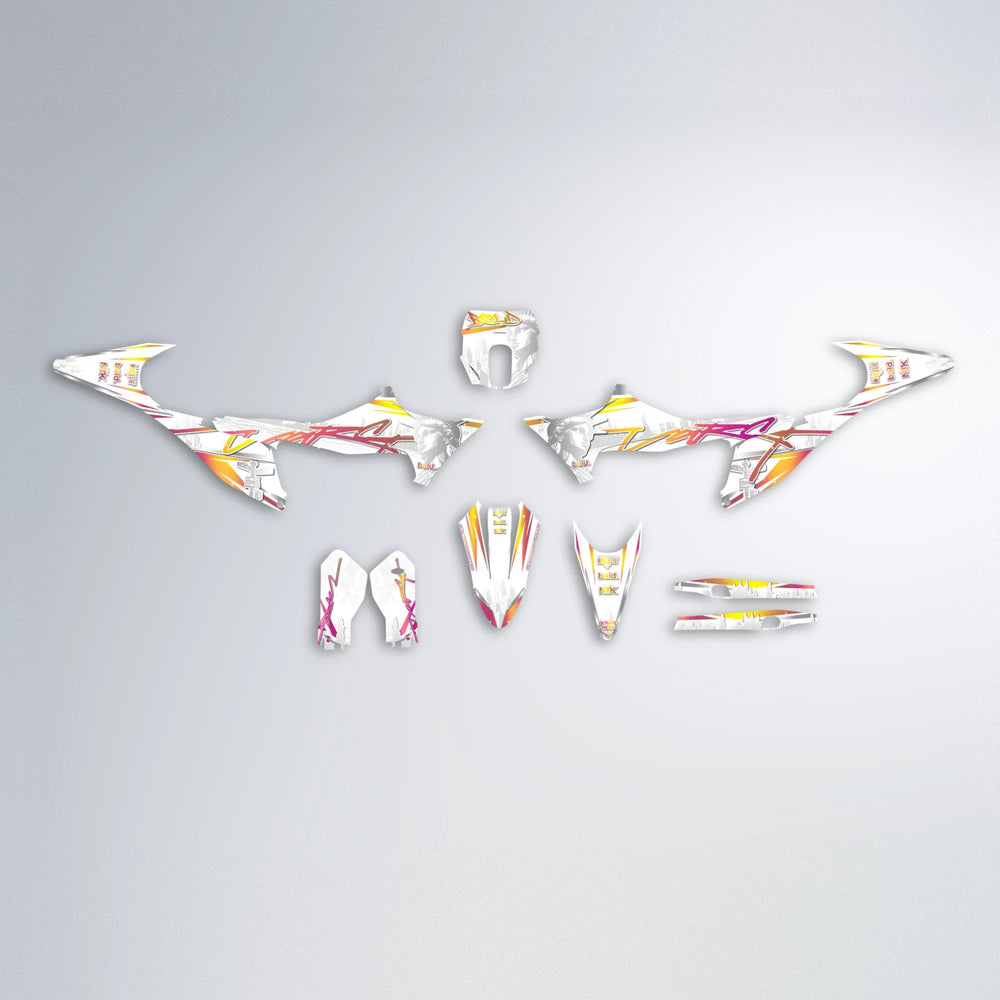 EMPIRE Stark Varg SM graphics kit parts layout in Pink & Yellow