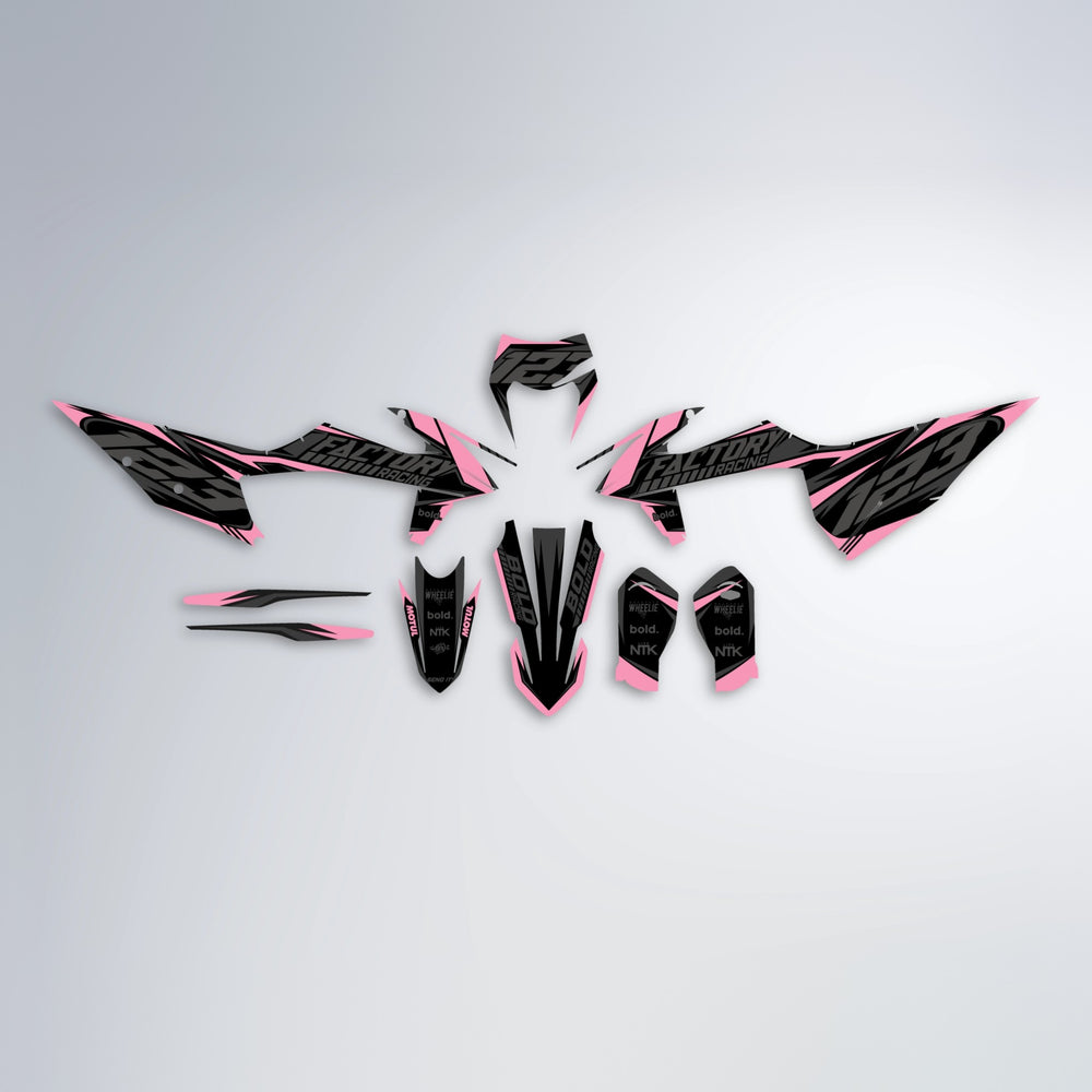 ENEMY graphics kit parts layout in Sakura Pink