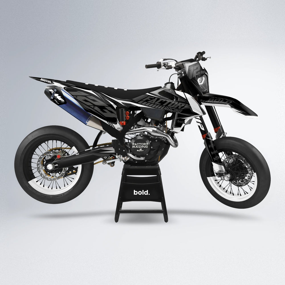 ENEMY supermoto graphics kit in White