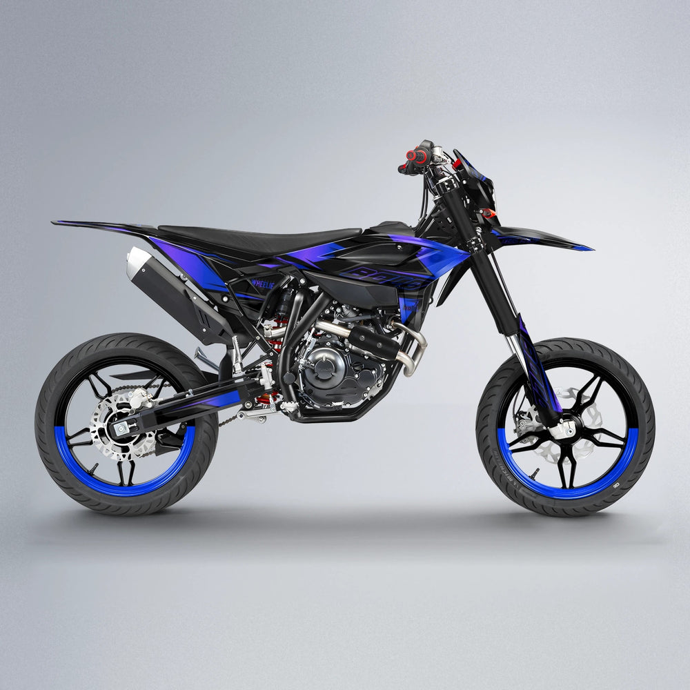 EVO Beta supermoto graphics kit in Blue