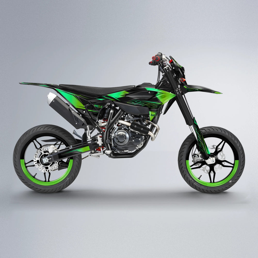 EVO Beta supermoto graphics kit in Green