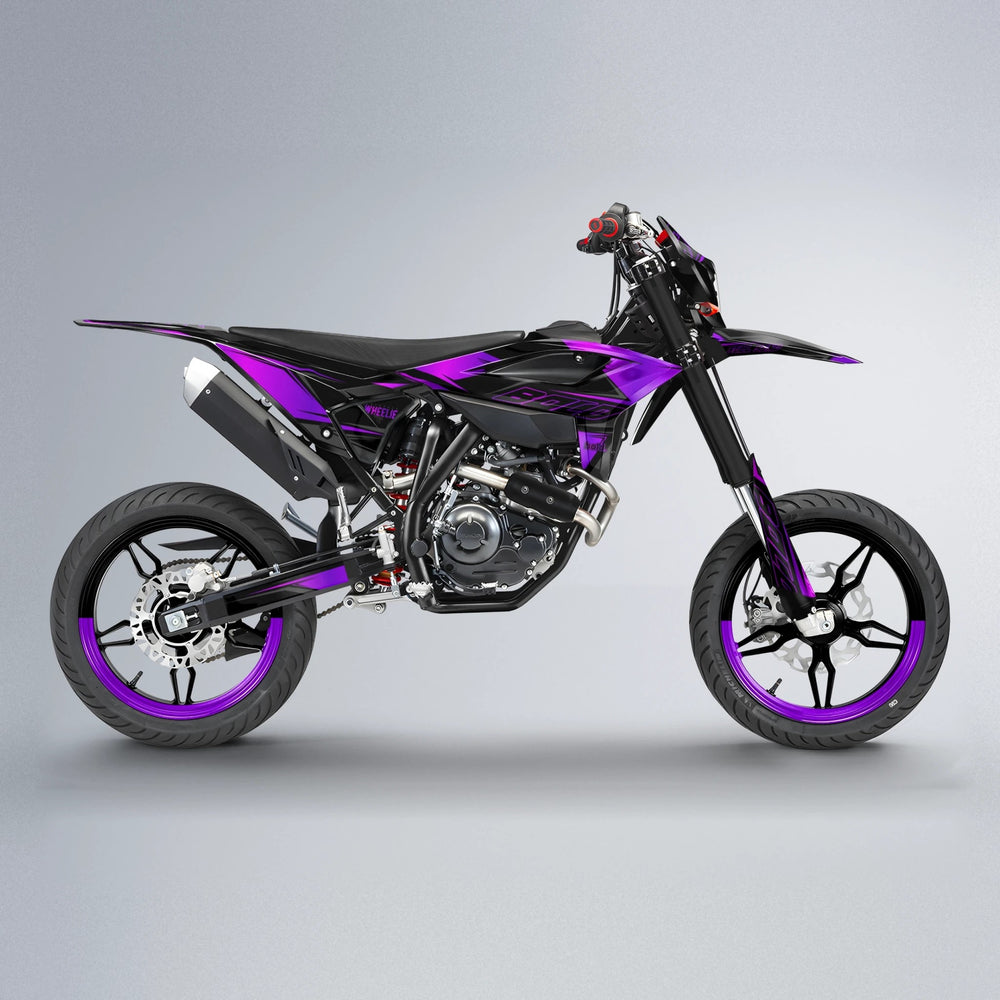 EVO Beta supermoto graphics kit in Purple