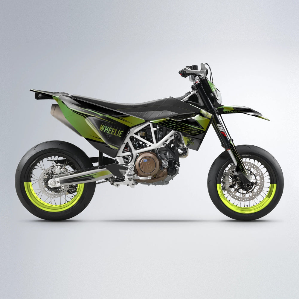 EVO Husqvarna 701 supermoto graphics kit in Olive