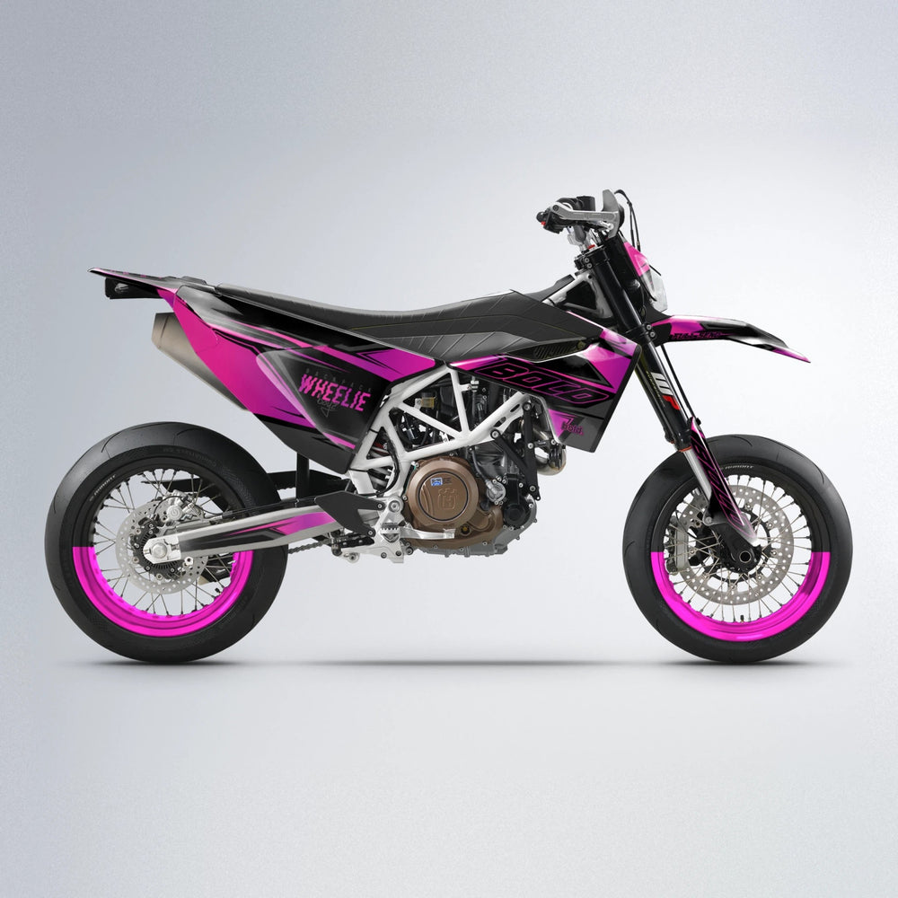EVO Husqvarna 701 supermoto graphics kit in Pink