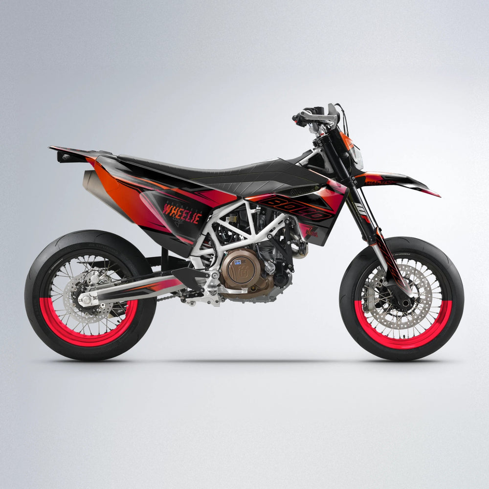 EVO Husqvarna 701 supermoto graphics kit in Red