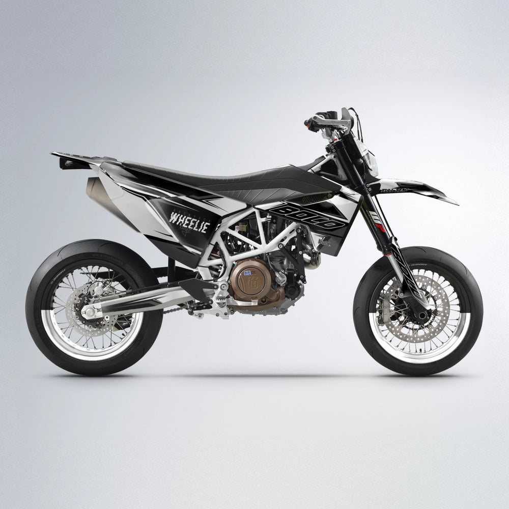 EVO Husqvarna 701 supermoto graphics kit in White