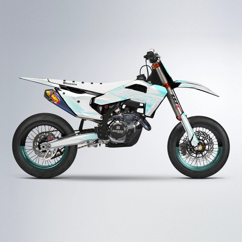 EVO Husqvarna FE/TE supermoto graphics kit in Mint