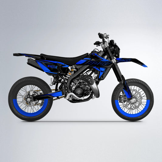 EVO Rieju MRT supermoto graphics kit in Blue