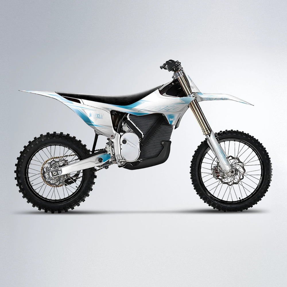 EVO Stark Varg MX motocross graphics kit in Light Blue & White