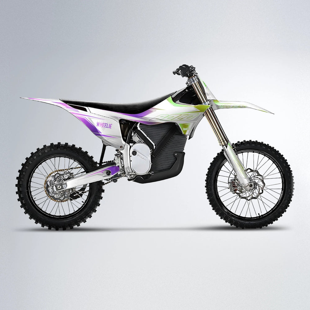 EVO Stark Varg MX motocross graphics kit in Purple & Yellow