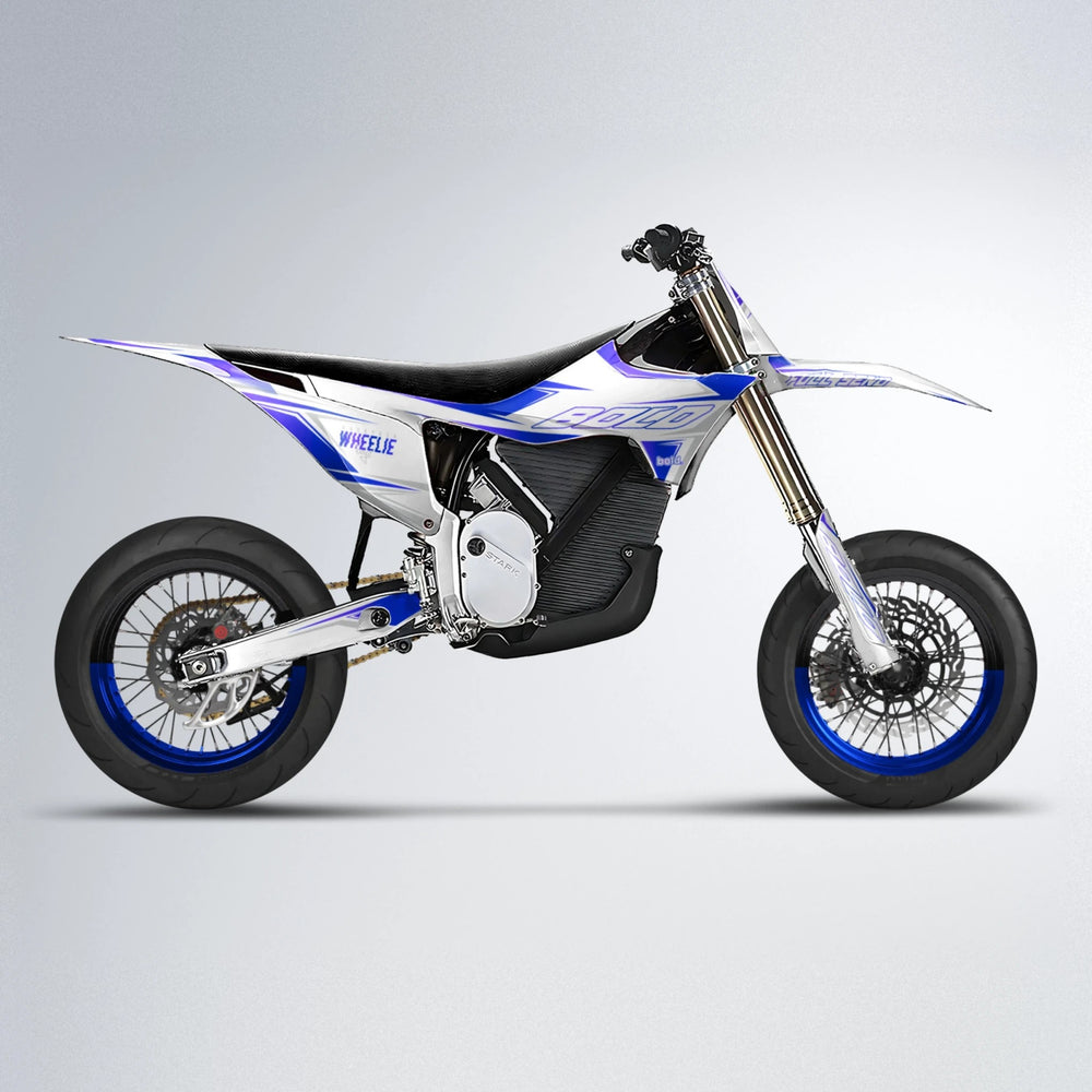 EVO Stark Varg SM supermoto graphics kit in Blue