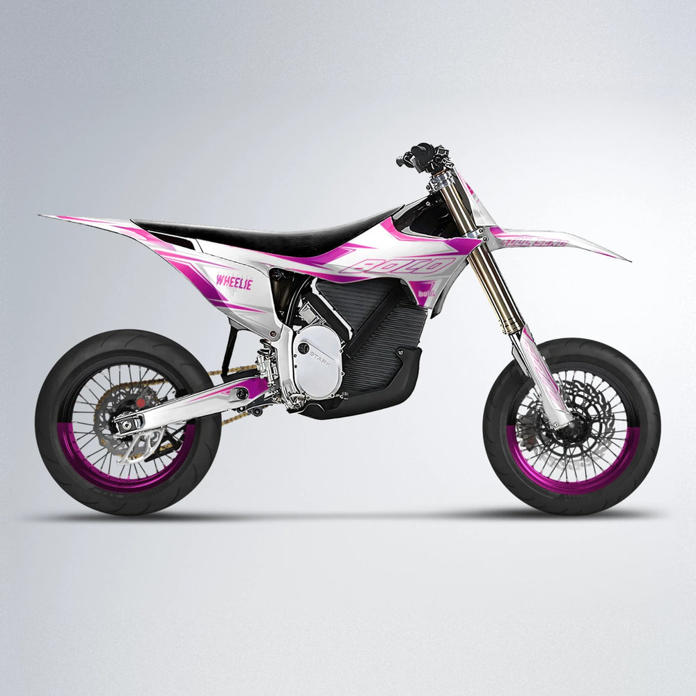 EVO Stark Varg SM supermoto graphics kit in Pink