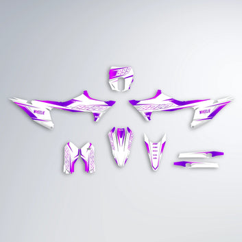 EVO Stark Varg SM graphics kit parts layout in Purple
