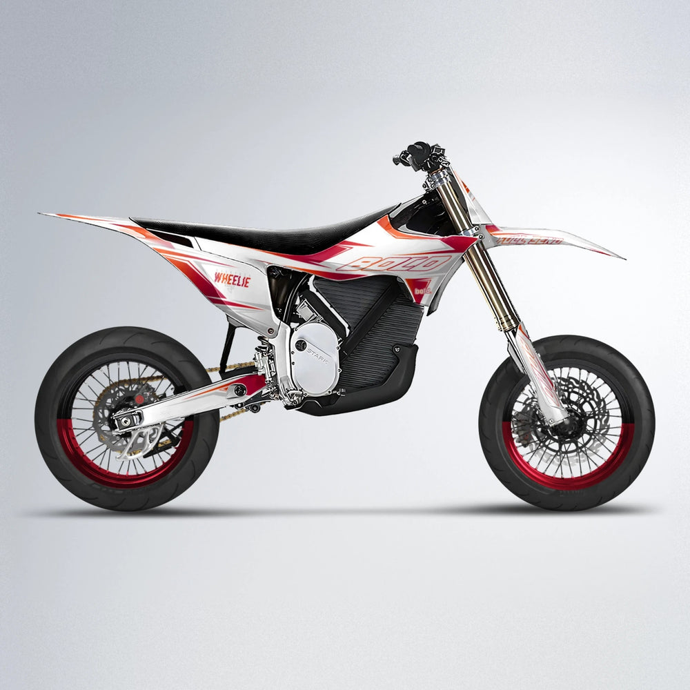 EVO Stark Varg SM supermoto graphics kit in Red