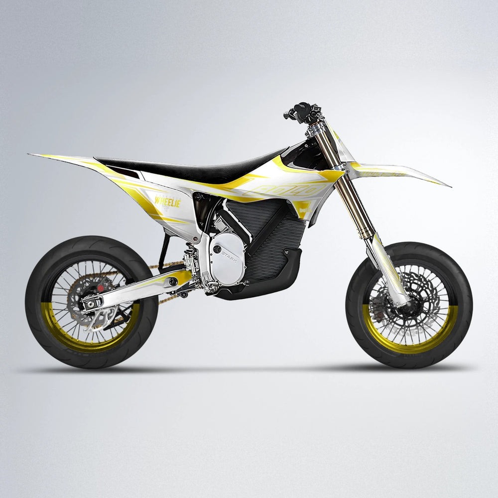 EVO Stark Varg SM supermoto graphics kit in Yellow