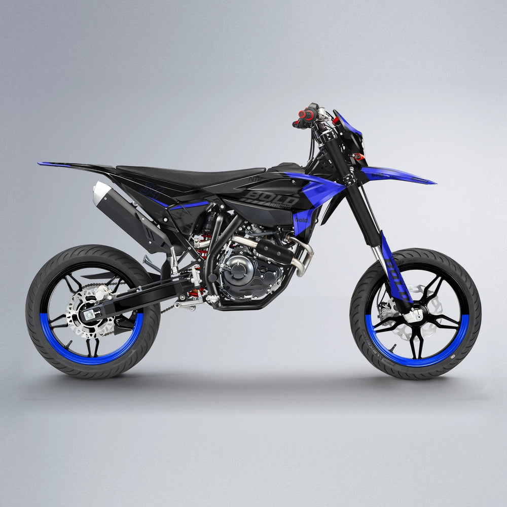 FACTORY Beta supermoto graphics kit in Blue
