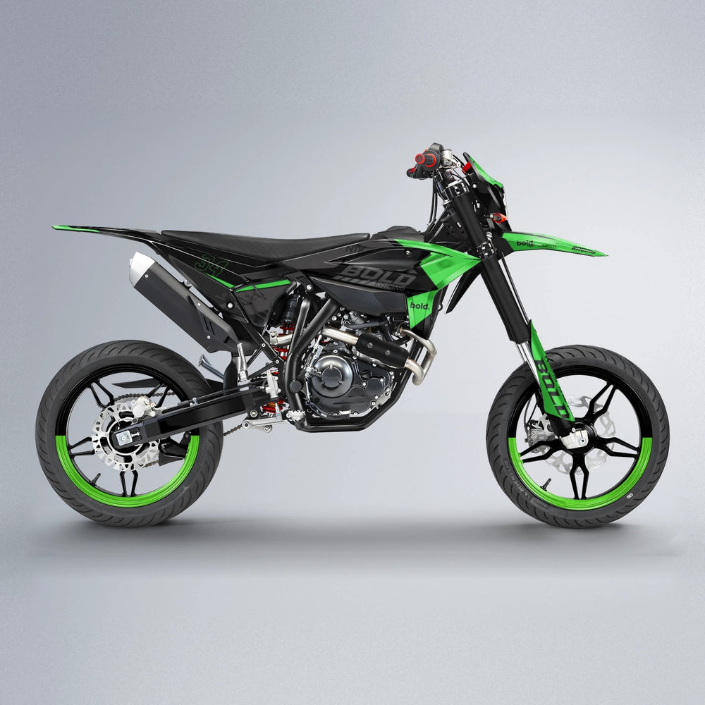 FACTORY Beta supermoto graphics kit in Green