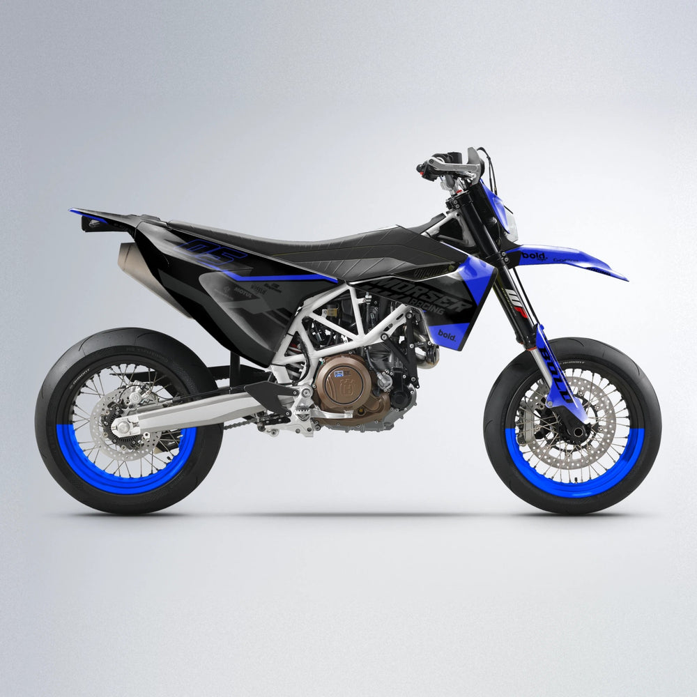 FACTORY Husqvarna 701 supermoto graphics kit in Blue