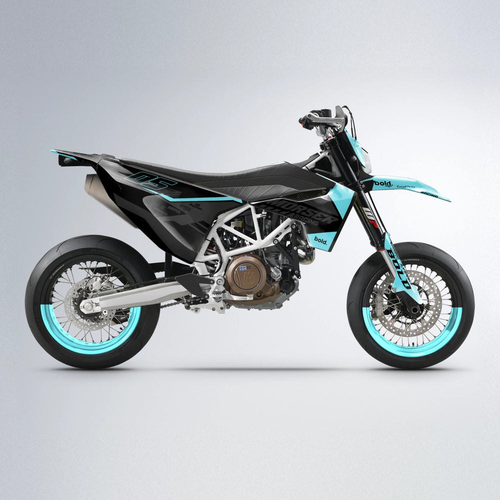 FACTORY Husqvarna 701 supermoto graphics kit in Custom Colour