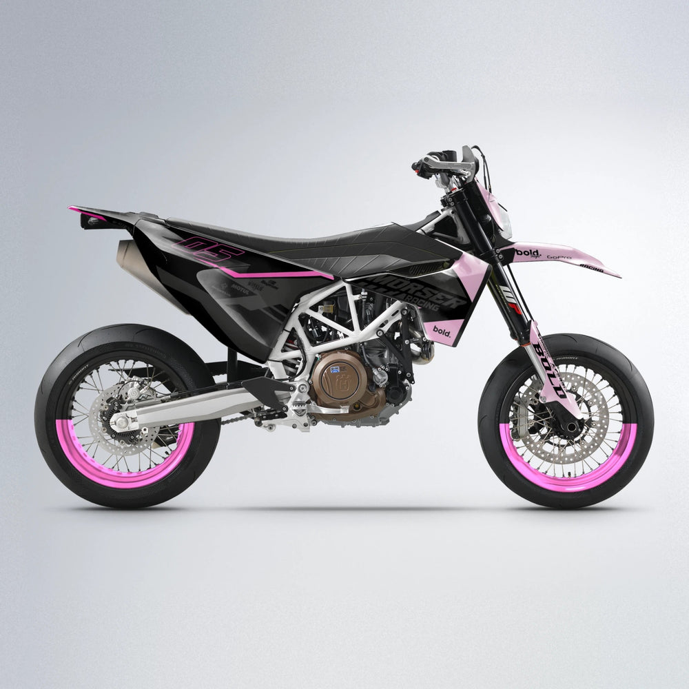 FACTORY Husqvarna 701 supermoto graphics kit in Flamingo